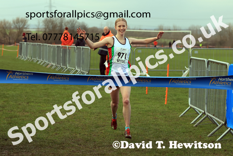 Junior Womens 2026 Northern Cross Country Champs., Pontefract Racecourse, Pontefract. Photo: David T. Hewitson/Sports for All Pics